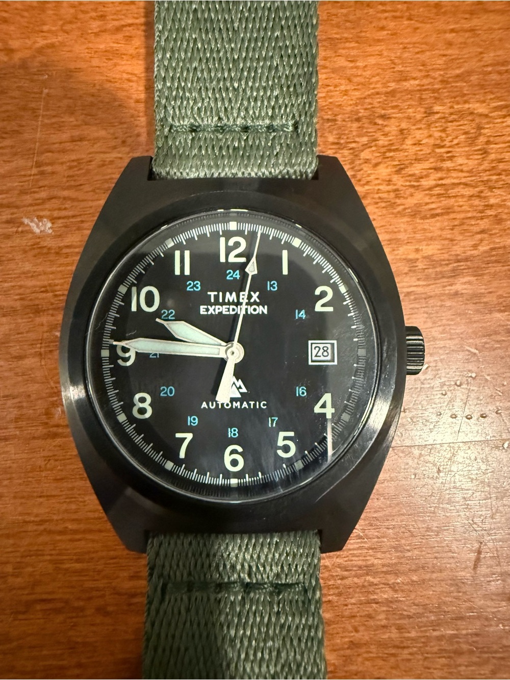 Timex Expedition Capstone with Fabric Olive Green Strap
